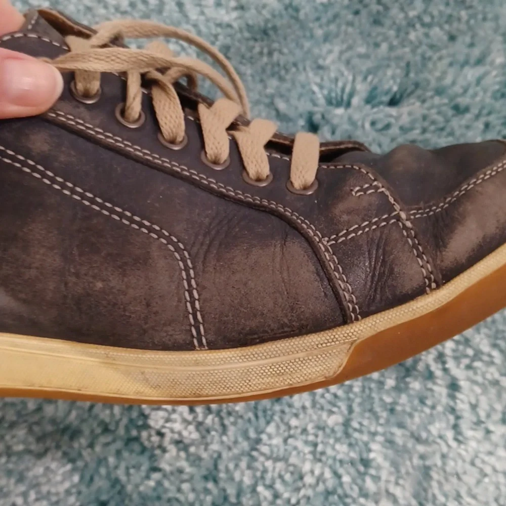 COLE HAAN Men's Blue Leather Sneakers size 9 M - Picture 7 of 16